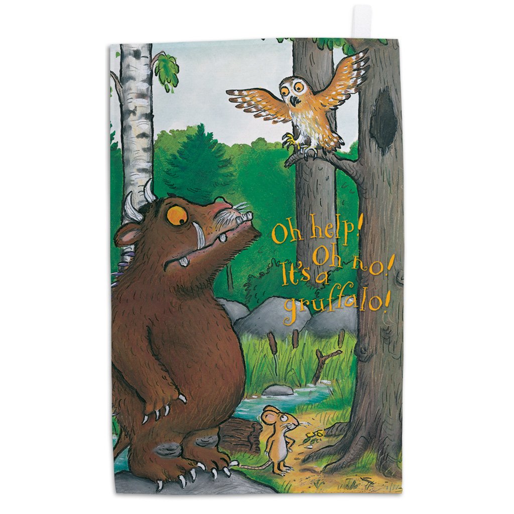 The Gruffalo 'Oh Help! Oh No!' Tea Towel