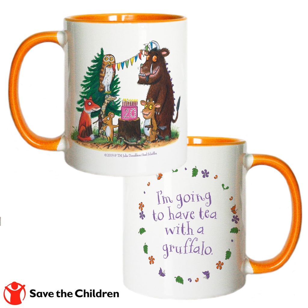 Orange Gruffalo 20th Anniversary Coloured Insert Mug