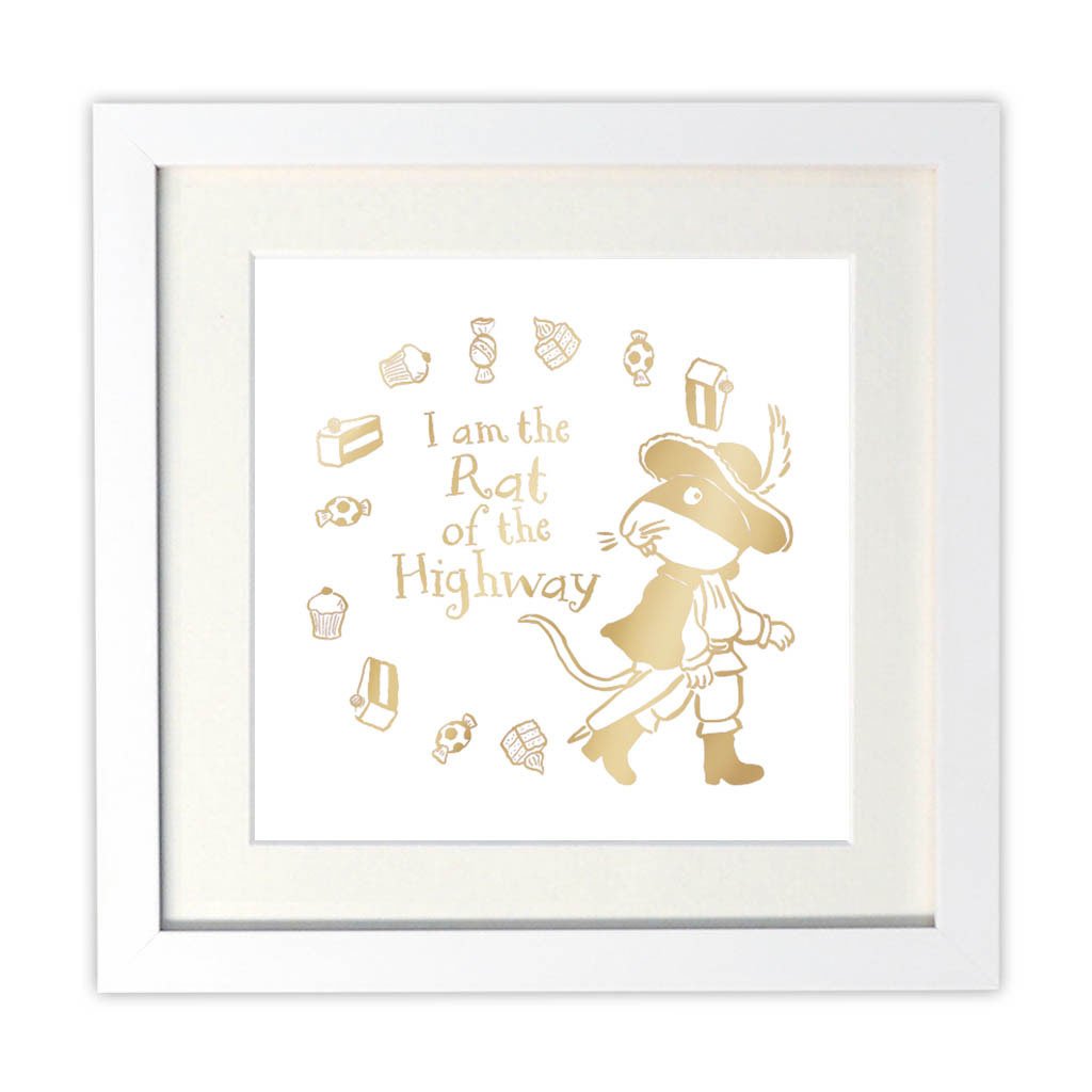The Highway Rat Foil Art Print