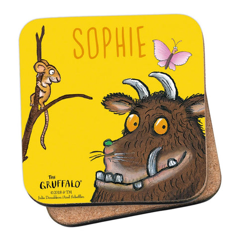Yellow Gruffalo  Personalised Coaster