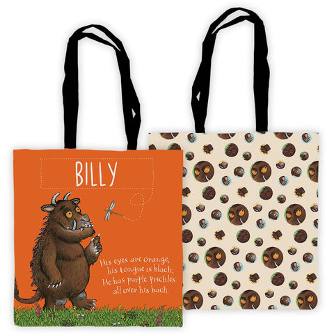 Orange Gruffalo Personalised Edge to Edge Tote Bag