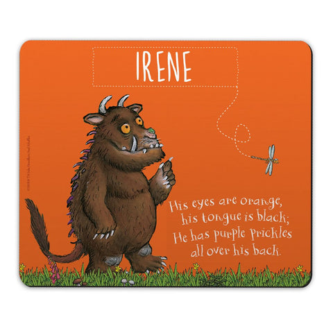 Orange Gruffalo Personalised Mousemat