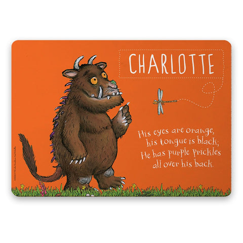 Orange Gruffalo Personalised Placemat