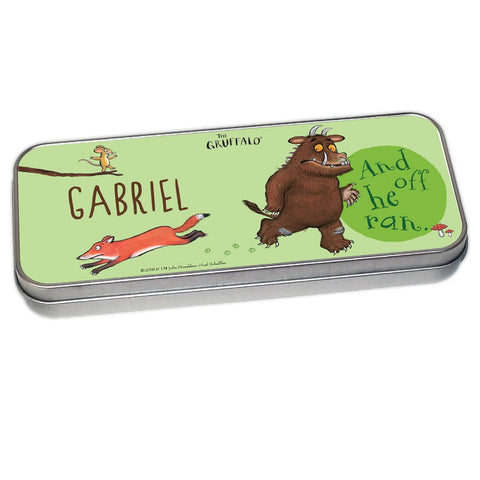 Green Gruffalo Personalised Pencil Tin