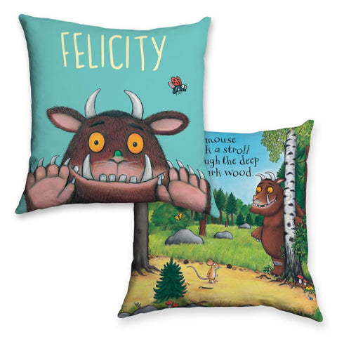 Blue Gruffalo Personalised Cushion