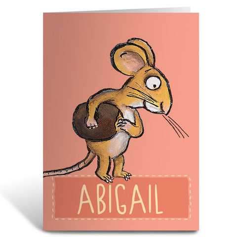 Pink Mouse Personalised Greeting Card