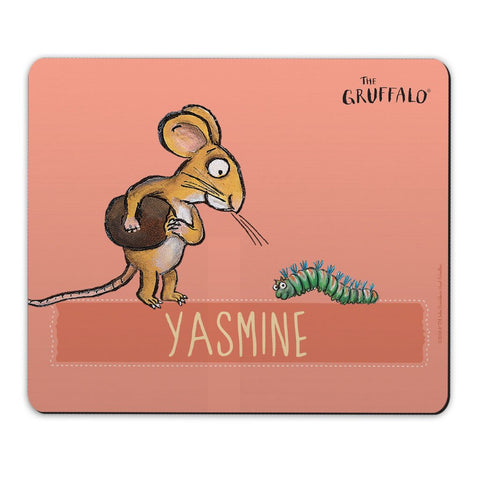 Pink and Caterpillar Mouse Personalised Mousemat