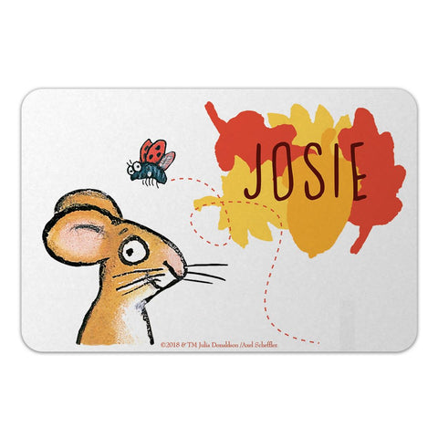 Personalised Red/ Orange Mouse Personalised Door Plaque