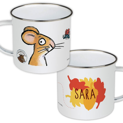 Orange Mouse Personalised Enamel Mug