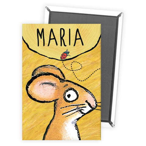 Yellow Mouse Personalised Magnet