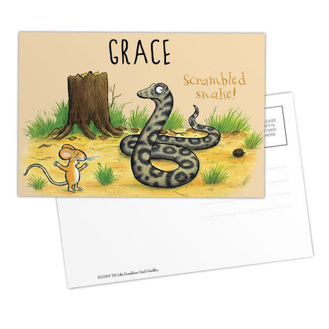 Snake and Mouse Personalised Postcard