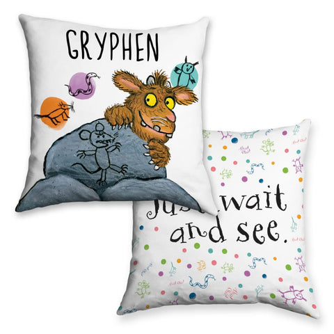 Gruffalo's Child Hiding Personalised Cushion