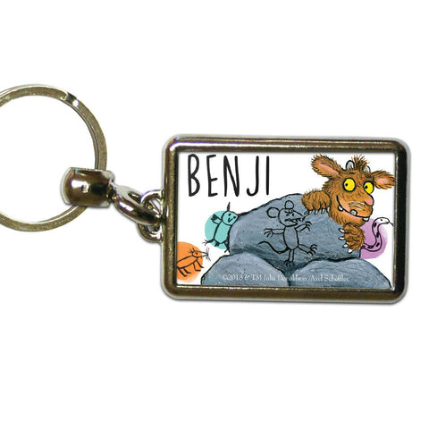 Gruffalo's Child Hiding Personalised Metal Keyring