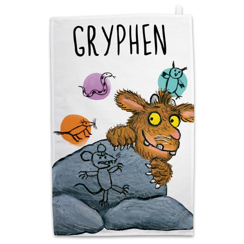 Personalised Gruffalo's Child Hiding Personalised Tea Towel