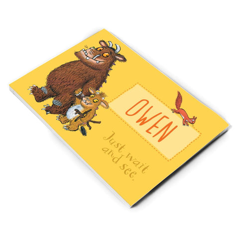 Yellow Gruffalo Family Personalised A5 Notepad