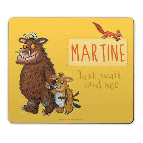 Yellow Gruffalo Family Personalised Mousemat