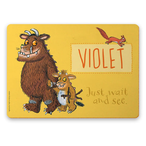 Yellow Gruffalo's Child Personalised Placemat