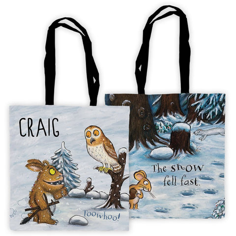 Gruffalo's Child and Owl Personalised Edge to Edge Tote Bag