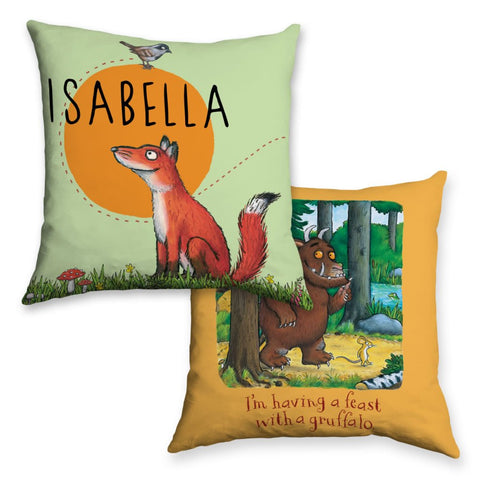 Gruffalo and Fox Personalised Cushion