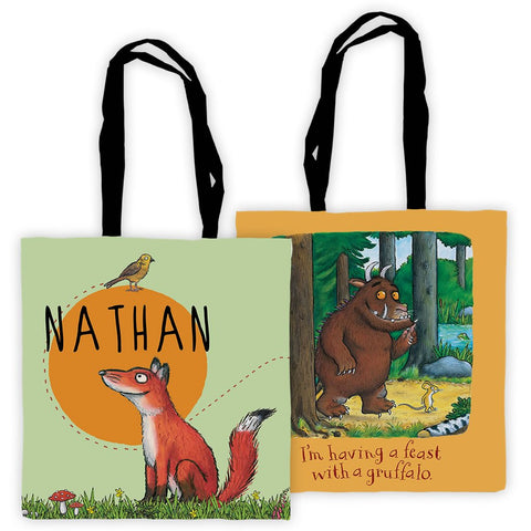 Gruffalo and Fox Personalised Edge to Edge Tote Bag