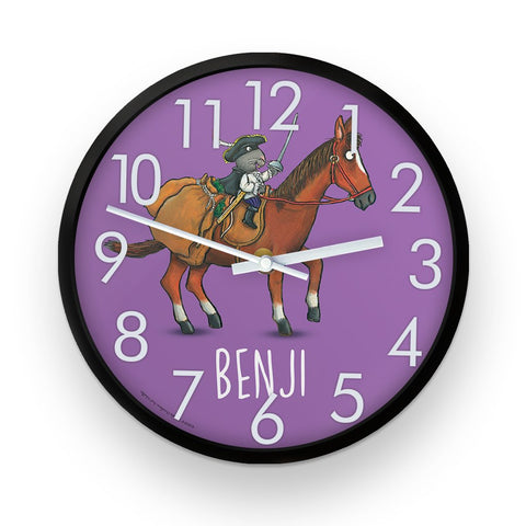 Purple Highway Rat  Personalised Clock