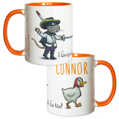 Orange Highway Rat Personalised Coloured Insert Mug