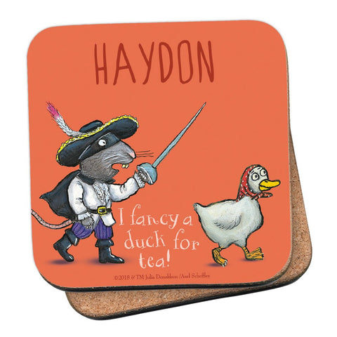 Orange Highway Rat Personalised Coaster