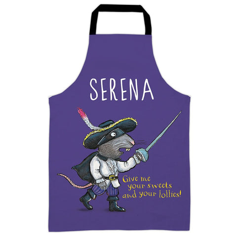 Purple Highway Rat  Personalised Apron