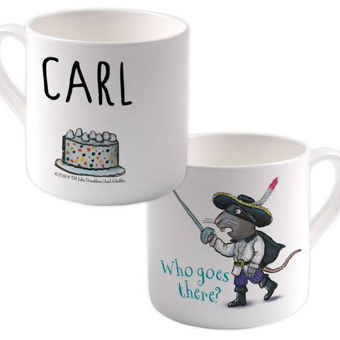 "Who goes there?" Highway Rat  Personalised Large Bone China Mug