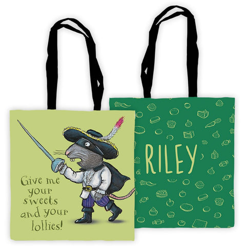 Green Highway Rat Personalised Edge to Edge Tote Bag