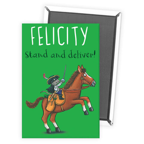 "Stand and deliver!" Highway Rat Personalised Magnet