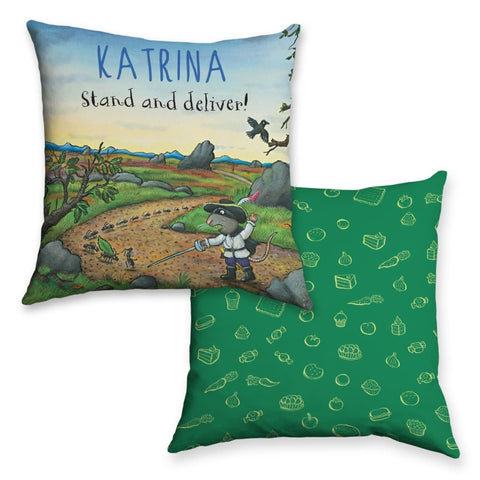 Green Highway Rat Personalised Cushion