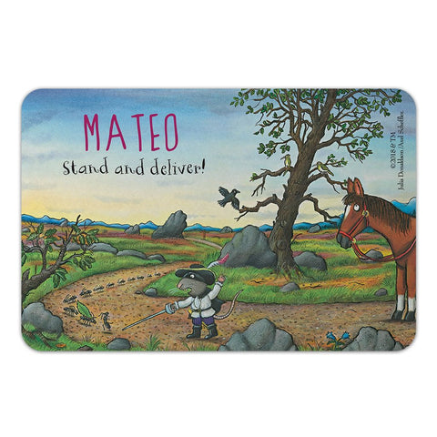 Personalised "Stand and Deliver!" Highway Rat Door Plaque