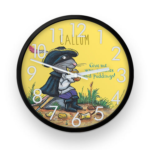 Yellow Highway Rat  Personalised Clock