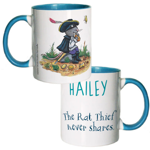Highway Rat Never Shares Personalised Coloured Insert Mug