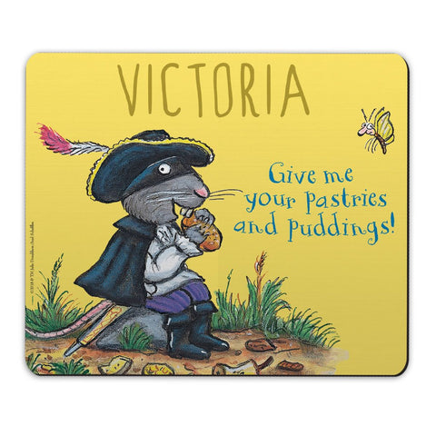 Yellow Highway Rat Personalised Mousemat