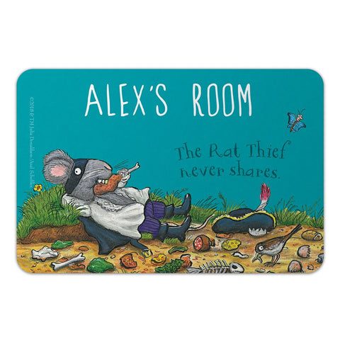 Personalised Blue Highway Rat Personalised Door Plaque