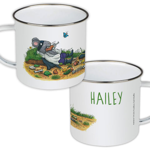 Greedy Highway Rat Personalised Enamel Mug