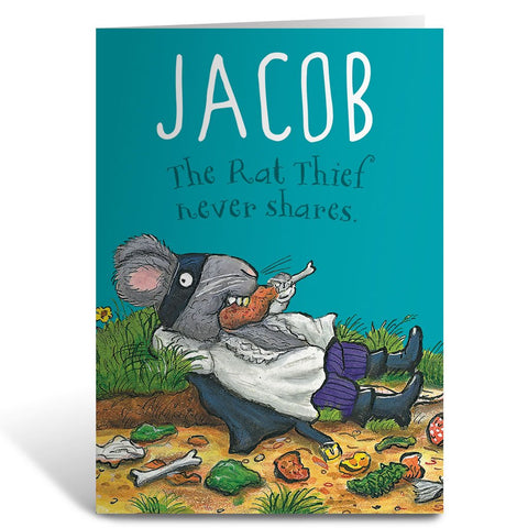 Blue Highway Rat Personalised Greeting Card