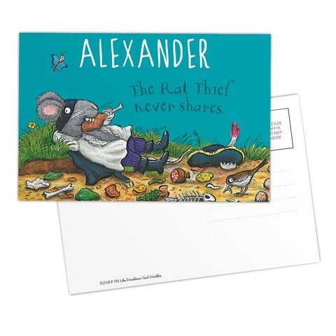 Blue Highway Rat Personalised Postcard