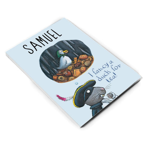 "Duck for tea" Highway Rat Personalised A5 Notepad