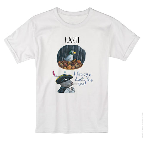 "Duck for tea" Highway Rat Personalised T-shirt