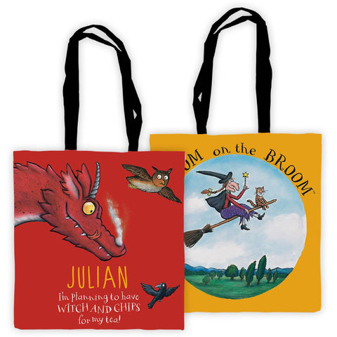 Dragon Room on the Broom Personalised Edge to Edge Tote Bag