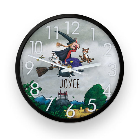 Storm Room on the Broom Personalised Clock