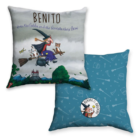 Storm Room on the Broom Personalised Cushion