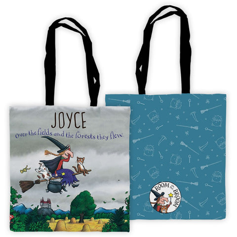 Storm Room on the Broom Personalised Edge to Edge Tote Bag