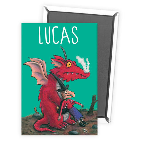 Turqoise Dragon Room on the Broom Personalised Magnet