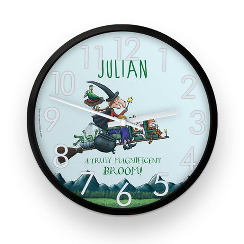 Maginificent Broom Personalised Clock