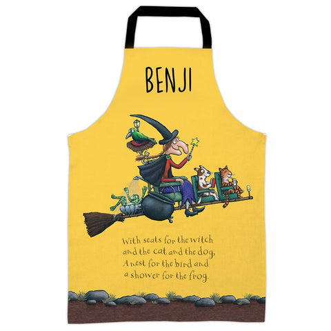 Yellow Room on the Broom Personalised Apron