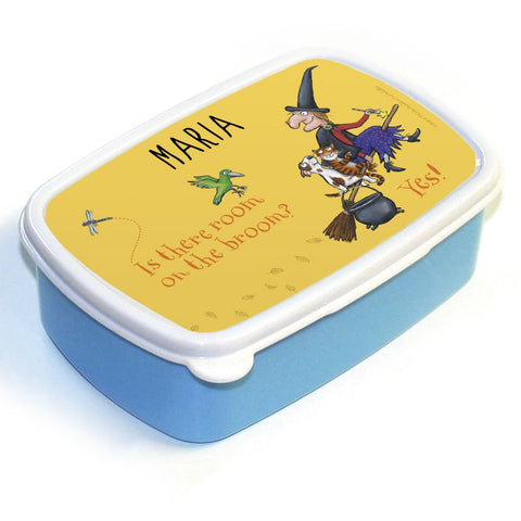 Yellow Room on the Broom Personalised Lunch Box